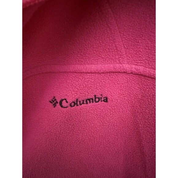 Columbia Fleece Sweatshirt Jacket Women’s Large L Pink Full Zip Up Pockets - Picture 4 of 8